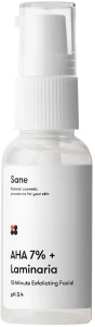 Пилинг для лица с комплексом фруктовых кислот 7% - Sane AHA + Laminaria Peeling Solution, 30 мл