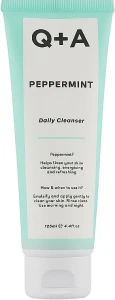 Очищуючий гель для обличчя з м'ятою - Q+A Peppermint Daily Cleanser, 125 мл
