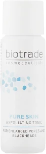Відлущуючий тонік з комбінацією азелаїнової, гліколової та саліцилової кислот "Пілінг ефект" - Biotrade Pure Skin Exfoliating Tonic, мині, 10 мл