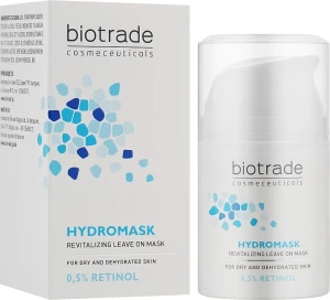 Увлажняющая несмываемая маска для лица с ретинолом - Biotrade Pure Skin Hydro Mask Revitalizing Leave On Mask 0,5% Retinol, 50 мл