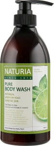 Гель для душу М'ята-Лайм - Naturia Pure Body Wash Wild Mint and Lime, 750 мл