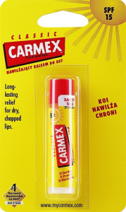 Бальзам для губ "Полуниця" SPF15 - Carmex Strawberry Lip Balm, стік, 4,25 г