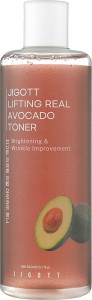 Антивіковий підтягуючий тонер з екстрактом авокадо - Jigott Lifting Real Avocado Toner, 300 мл