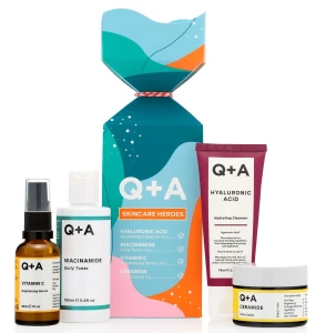 Q+A Подарочный набор для безупречной кожи Skincare Heroes, (4 продукта)