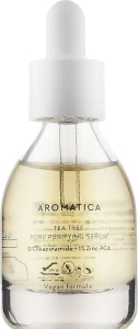 Сыворотка с чайным деревом, ниацинамидом и цинком для жирной кожи - Aromatica Tea Tree Pore Purifying Serum, 30 мл