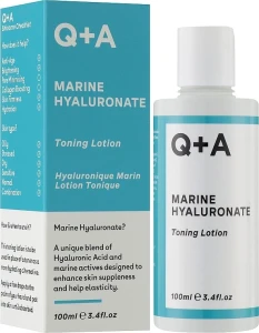 Тонізуючий лосьйон з гіалуроновою кислотою - Q+A Marine Hyaluronate Toning Lotion, 100 мл