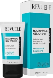 Гель-крем для обличчя з ніацинамідом - Revuele Niacinamide Gel-Cream, 50 мл