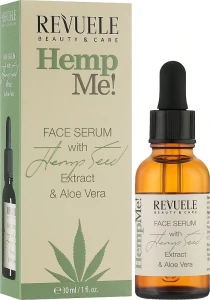 Увлажняющая сыворотка для лица с маслом семян конопли - Revuele Hemp Me! Face Serum With Hemp Seed, 30 мл