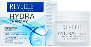 Интенсивно увлажняющий дневной крем для лица 15 - Revuele Hydra Therapy Intense Moisturising Day Cream SPF, 50 мл