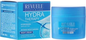 Інтенсивно зволожуючий нічний крем для обличчя - Revuele Hydra Therapy Intense Moisturising Night Cream, 50 мл