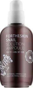 Ампульная сыворотка для лица с муцином улитки - Fortheskin Fortheskin Snail Solution Ampoule, 100 мл