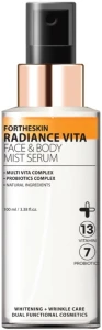 Витаминная спрей-сыворотка для лица и тела - Fortheskin Radiance Vita Face & Body Mist Serum, 110 мл