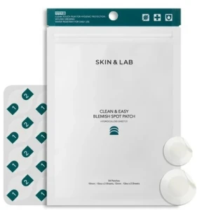 Водостойкие точечные патчи от прыщей - SKIN&LAB Clean&Easy Blemish Spot Patch, 54 шт