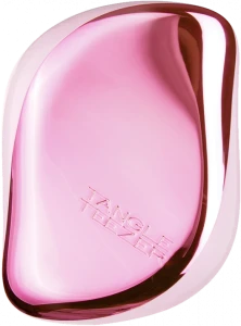 Компактная щетка для волос - Tangle Teezer Compact Styler Baby Doll Pink Chrome, 1 шт