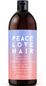 Балансирующий шампунь для жирной и раздраженной кожи головы - Barwa Peace Love Hair Balancing Shampoo, 480 мл