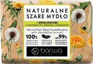 Натуральне гіпоалергенне мило з екстрактом кульбаби - Barwa Hypoallergenic Traditional Soap With Dandelion Extract, 90 г