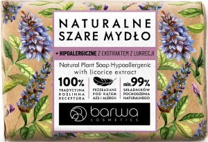 Натуральне гіпоалергенне мило з екстрактом солодки - Barwa Hypoallergenic Traditional Soap With Licorice Extract, 90 г