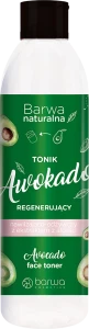 Відновлюючий тонер для обличчя з екстрактом авокадо - Barwa Natural Avocado Regenerating Toner, 300 мл