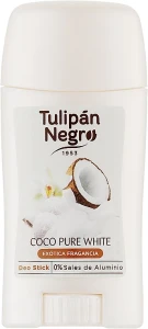 Дезодорант-стік "Білий кокос" - Tulipan Negro White Coconut Deo Stick, 50 мл
