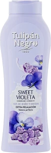 Гель для душу "Солодка фіалка" - Tulipan Negro Sweet Violet Shower Gel, 650 мл