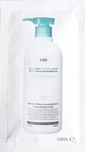 Бессульфатный кератиновый шампунь с протеинами для сухих, поврежденных волос - La'dor Keratin LPP Shampoo, 10 мл