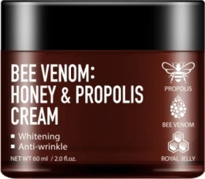 Крем для лица с пчелиным ядом, медом и прополисом - Fortheskin Bee Venom Honey & Propolis Cream, 60 мл
