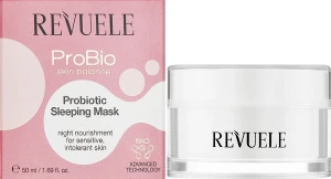 Нічна маска для обличчя з пробіотиками - Revuele Probio Skin Balance Probiotic Sleeping Mask, 50 мл