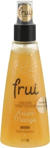 Сяючий арома-спрей для тіла з шиммером "Азіатський манго" - FRUI Sunshine Spray For Body Asian Mango SPF 10, 150 мл