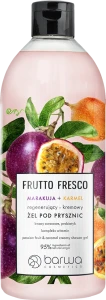 Восстанавливающий гель для душа "Маракуйя и Карамель" - Barwa Frutto Fresco Passion fruit & Сaramel Creamy Shower Gel, 480 мл