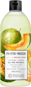 Зволожуючий гель для душу "Диня та Рожевий перець" - Barwa Frutto Fresco Melon & Pink Pepper Creamy Shower Gel, 480 мл