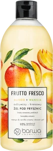 Питательный гель для душа "Манго и Ваниль" - Barwa Frutto Fresco Mango & Vanilla Creamy Shower Gel, 480 мл