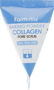 Скраб для обличчя із содою та колагеном - FarmStay Collagen Baking Powder Pore Scrub, 7 мл, 1шт