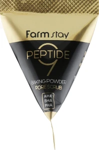 Содовий скраб для обличчя з пептидним комплексом та амінокислотами - FarmStay Peptide 9 Baking Powder Pore Scrub, 7 мл, 1 шт