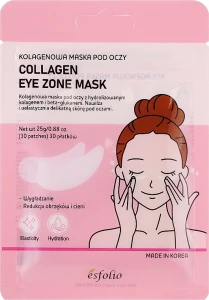 Маска-патчі для шкіри навколо очей з колагеном - Esfolio Collagen Eye Zone Mask, 25 г, 1 шт