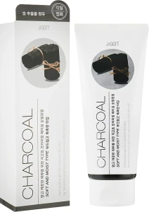 Пілінг-гель для обличчя з чорним вугіллям - Jigott Premium Facial Charcoal Peeling Gel, 180 мл
