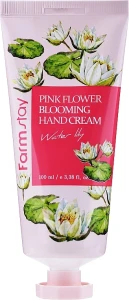 Крем для рук, с экстрактом лилии - FarmStay Pink Flower Blooming Hand Cream Water Lily, 100 мл