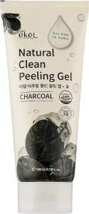Пілінг для обличчя з екстрактом деревного вугілля - Ekel Charcoal Natural Clean Peeling Gel, 180 мл