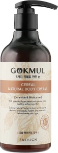 Крем для тіла з екстрактами злаків - Gokmul 8 Grains Mixed Cereal Body Cream - Enough Gokmul 8 Grains Mixed Cereal Body Cream, 300 мл