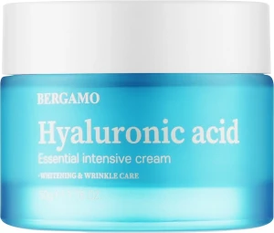 Крем для лица с гиалуроновой кислотой - Hyaluronic Acid Essential Intensive Crea - Bergamo Hyaluronic Acid Essential Intensive Cream, 50 г