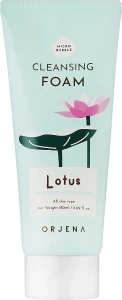 Очищувальна пінка для обличчя з лотосом - Orjena Cleansing Foam Lotus, 180 мл