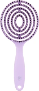 Щітка для волосся - Ilu Lollipop Round Detangling Vent Brush, бузкова , 1 шт