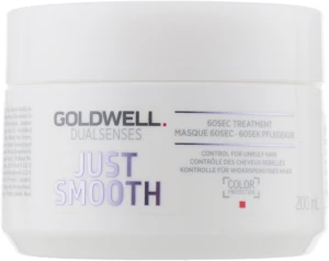 Маска розгладжувальна для неслухняного волосся - Goldwell Dualsenses Just Smooth 60 Sec Treatment, 200 мл