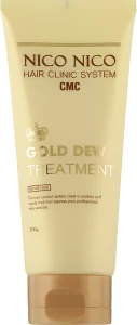 Маска-кондиционер для волос с экстрактом золота - NICO NICO Gold Dew Treatment, 200 мл
