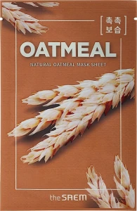Маска для обличчя з вівсянкою - The Saem Natural Oatmeal Mask Sheet, 21 мл, 1 шт