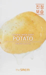 Тканевая маска для лица с экстрактом картофеля - The Saem Natural Potato Mask Sheet, 21 мл, 1 шт