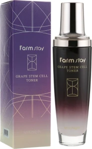 Тонер для лица с фито-стволовыми клетками винограда - FarmStay Grape Stem Cell Toner, 130 мл