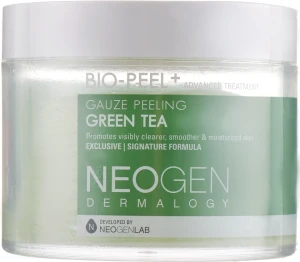 Пілінгові диски з зеленим чаєм - Dermalogy Bio Peel Gauze Peeling Green Tea - NEOGEN Dermalogy Bio Peel Gauze Peeling Green Tea, 30 шт