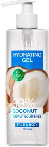 Гель увлажняющий с кокосом 99% для лица и тела - Revuele Moisturizing Gel Coconut 99%, 400 мл
