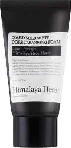 Пенка сужающая поры - NARD Himalaya Herb Mild Whip Pore Cleansing Foam, мини, 40 мл