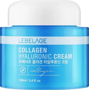 Крем для обличчя з гіалуроном та колагеном - Lebelage Collagen Hyaluronic Cream, 100 мл